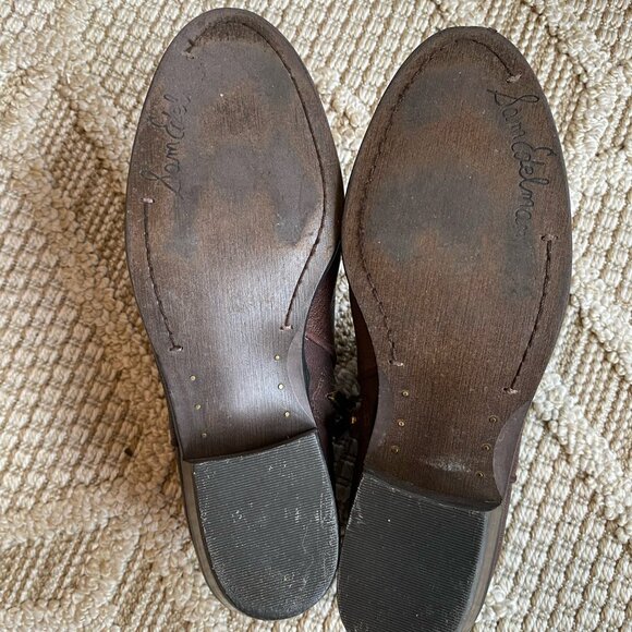 Sam Edelman Petty Real Brown Leather Ankle Boots 7.5 – Classic Chelsea Boot Styl - Picture 3 of 8